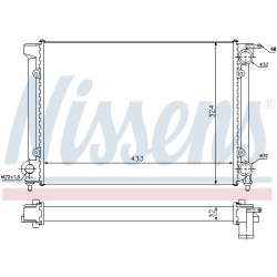 Radiateur Refroidissement Moteur Pour VW Golf I II Jetta Scirocco 191.121.253D