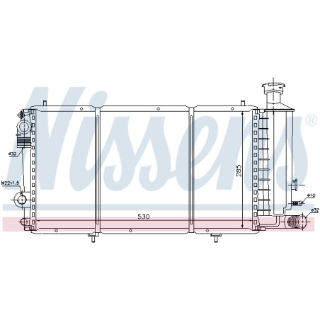Radiateur Refroidissement Moteur Pour Citroën C15 96029201 96148094