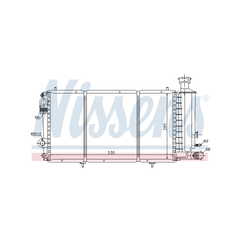 Radiateur Refroidissement Moteur Pour Citroën C15 96029201 96148094