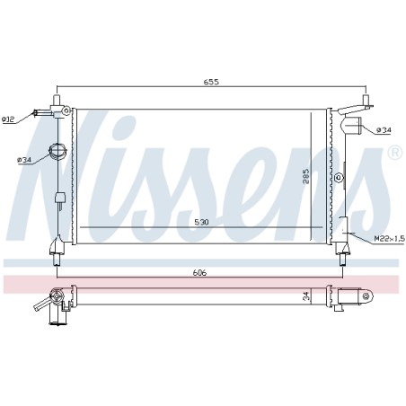 Radiateur Refroidissement Moteur Pour Opel Chevrolet Vauxhall 1300149 52488849