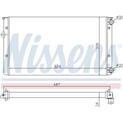 Radiateur Refroidissement Moteur Pour VW Golf III Vento 1H0.121.253BA