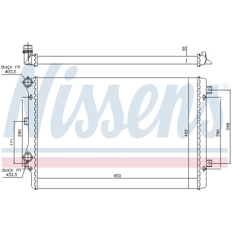 Radiateur Refroidissement Moteur Pour VW Audi Seat Skoda 5K0121251AA 5K0121253B