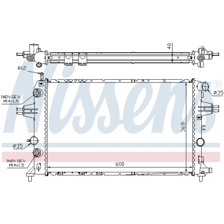 Radiateur Refroidissement Moteur Pour Opel Astra G Zafira A Vauxhall