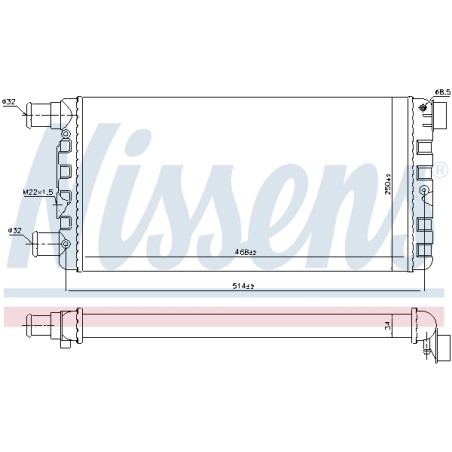 Radiateur Refroidissement Moteur Pour Fiat Cinquecento Seicento/600 - 7700881