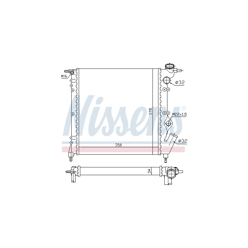Radiateur Refroidissement Moteur Pour Renault Clio I 7701034767