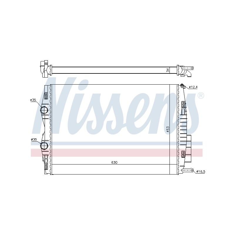 Radiateur Refroidissement Moteur Pour Renault Grand Scénic II Megane 8200325007
