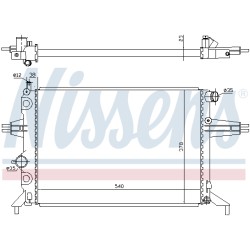 Radiateur Refroidissement Moteur Pour Opel Astra G Zafira A Vauxhall