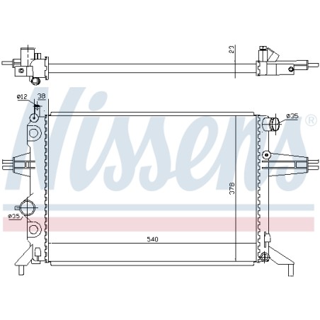 Radiateur Refroidissement Moteur Pour Opel Astra G Zafira A Vauxhall