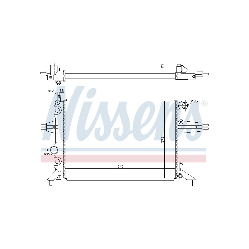 Radiateur Refroidissement Moteur Pour Opel Astra G Zafira A Vauxhall