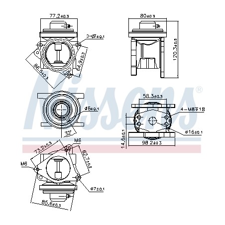 Vanne EGR Pour VW Audi Seat Skoda 038129637D 038131501AF 038131501AN 038131501K