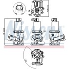 Vanne EGR Pour Opel Fiat 500 Suzuki Lancia 71793804 71788624 1852086J00 73501348