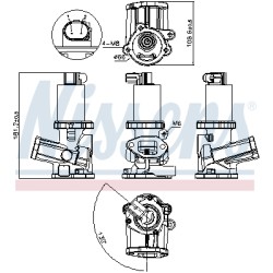 Vanne EGR Pour Opel Fiat 500 Suzuki Lancia 71793804 71788624 1852086J00 73501348