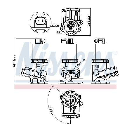 Vanne EGR Pour Opel Fiat 500 Suzuki Lancia 71793804 71788624 1852086J00 73501348