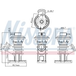 Vanne EGR Pour Peugeot Fiat Citroën 1618Q0 71788570 1628GY 71788571 1628JZ