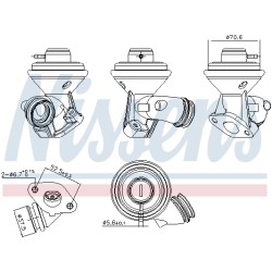 Vanne EGR Pour Peugeot Ford Suzuki Citroën 1628XV 1148077 1852073J00 9641052380