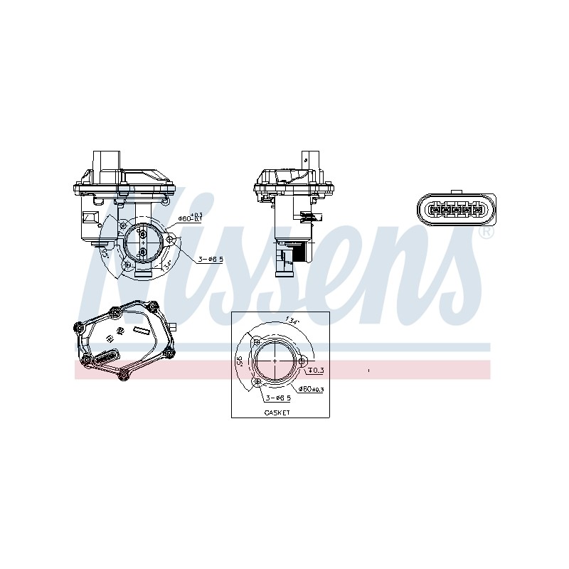 Vanne EGR Pour VW Audi Seat Skoda 04L131501C 04L131501M 04L131512AM 04L131512BC