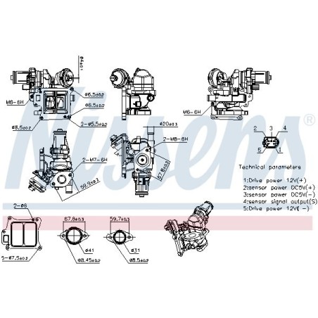 Vanne EGR Pour Volvo S60 II S90 V40 V60 I V90 XC40 XC60 XC90 36010130