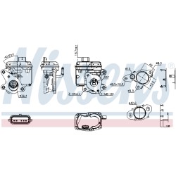 Vanne EGR Pour Renault Opel Nissan MERCEDES 147103921R 4423674 1471000Q1A