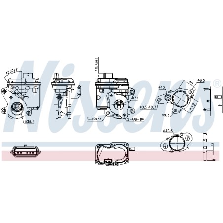 Vanne EGR Pour Renault Opel Nissan MERCEDES 147103921R 4423674 1471000Q1A