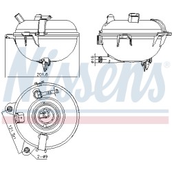 Vase d'Expansion Liquide de Refroidissement Pour VW Audi Seat Skoda 5Q0121407A