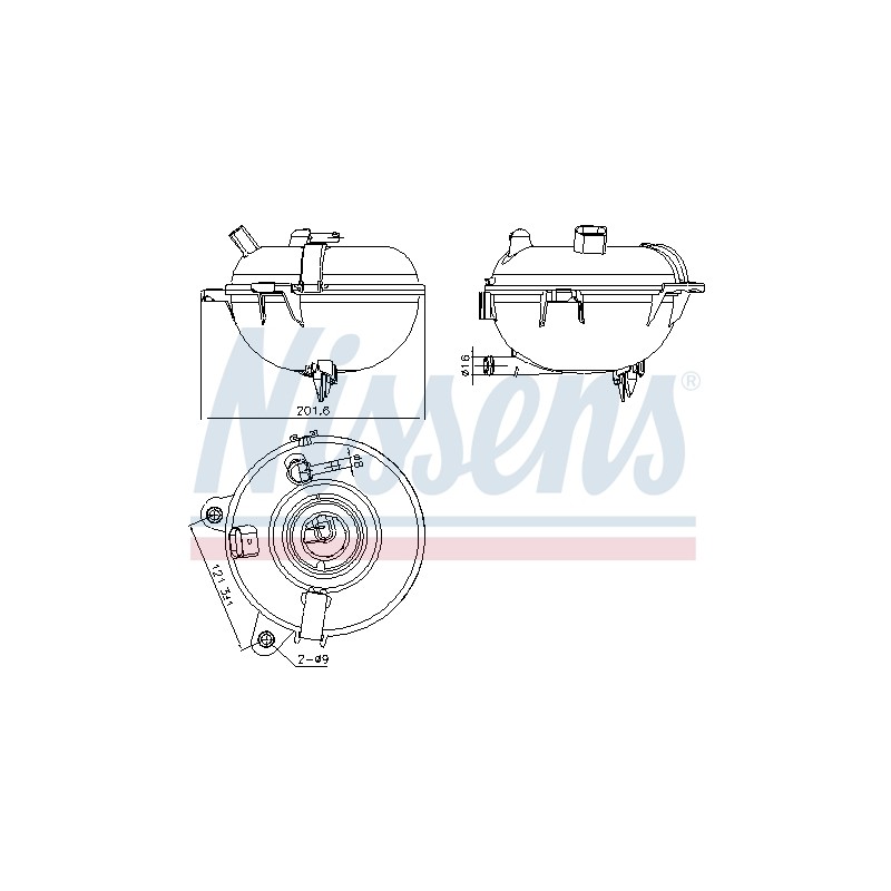 Vase d'Expansion Liquide de Refroidissement Pour VW Audi Seat Skoda 5Q0121407A