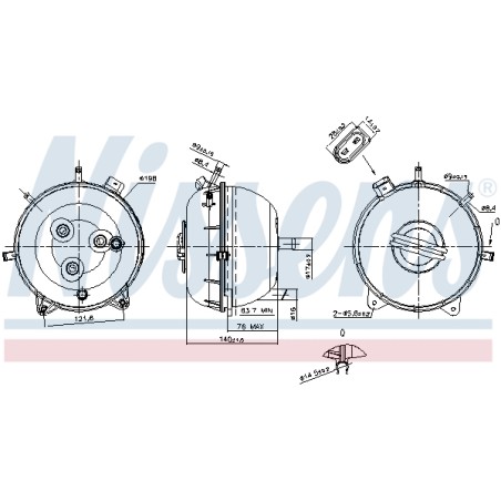Vase d'Expansion Liquide de Refroidissement Pour VW California T5 7H0121407B