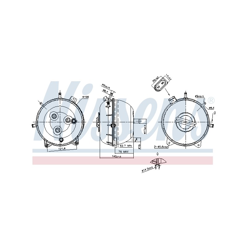 Vase d'Expansion Liquide de Refroidissement Pour VW California T5 7H0121407B