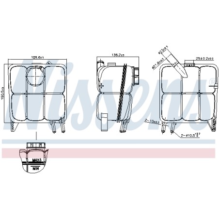Vase d'Expansion Liquide de Refroidissement Pour Ford C-Max Focus II Kuga I C30