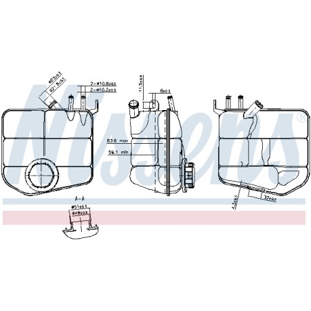 Vase d'Expansion Liquide de Refroidissement Pour Ford Capri III Focus 1069395