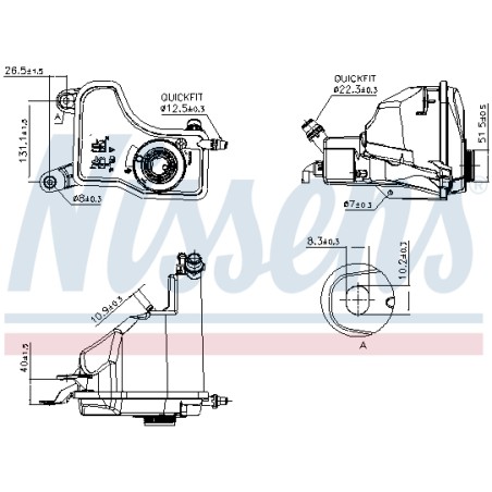 Vase d'Expansion Liquide de Refroidissement Pour BMW Série 1 E81 17137810592