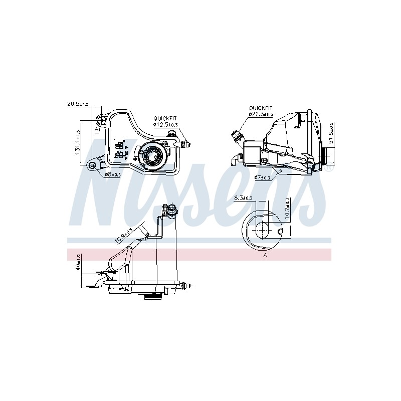 Vase d'Expansion Liquide de Refroidissement Pour BMW Série 1 E81 17137810592
