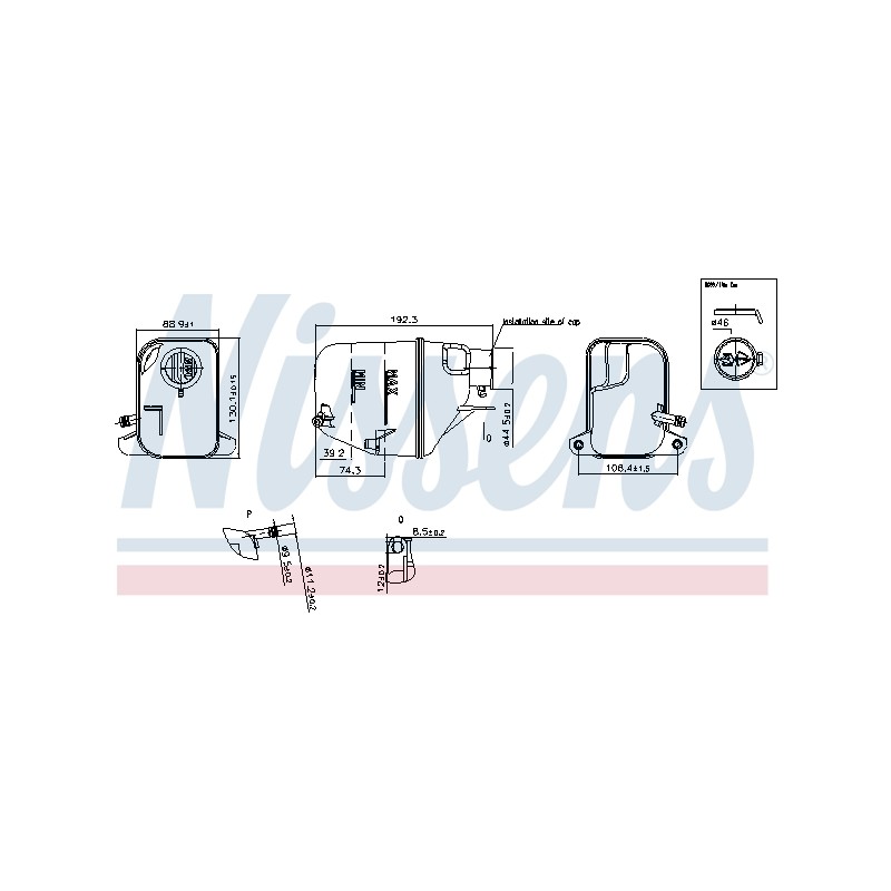 Vase d'Expansion Liquide de Refroidissement Pour Mini Mini 17107509071 7509071