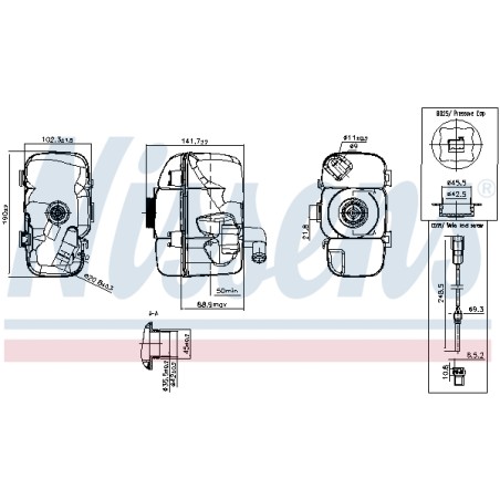 Vase d'Expansion Liquide de Refroidissement Pour Volvo S60 I S70 S80 30723929