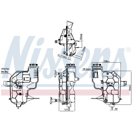 Vase d'Expansion Liquide de Refroidissement Pour Land Rover Discovery III Van IV