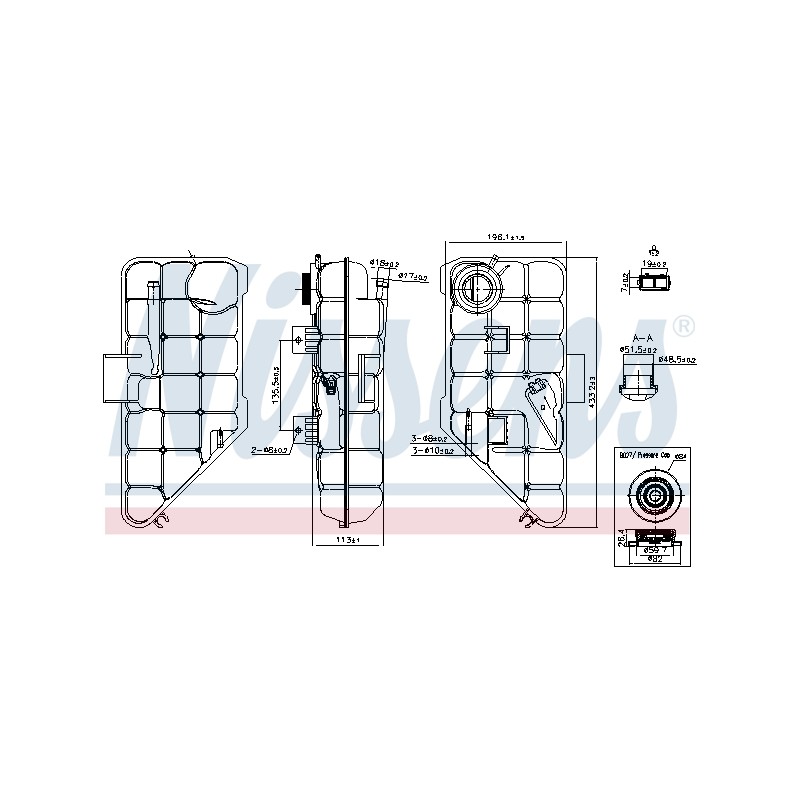 Vase d'Expansion Liquide de Refroidissement Pour MERCEDES Classe M