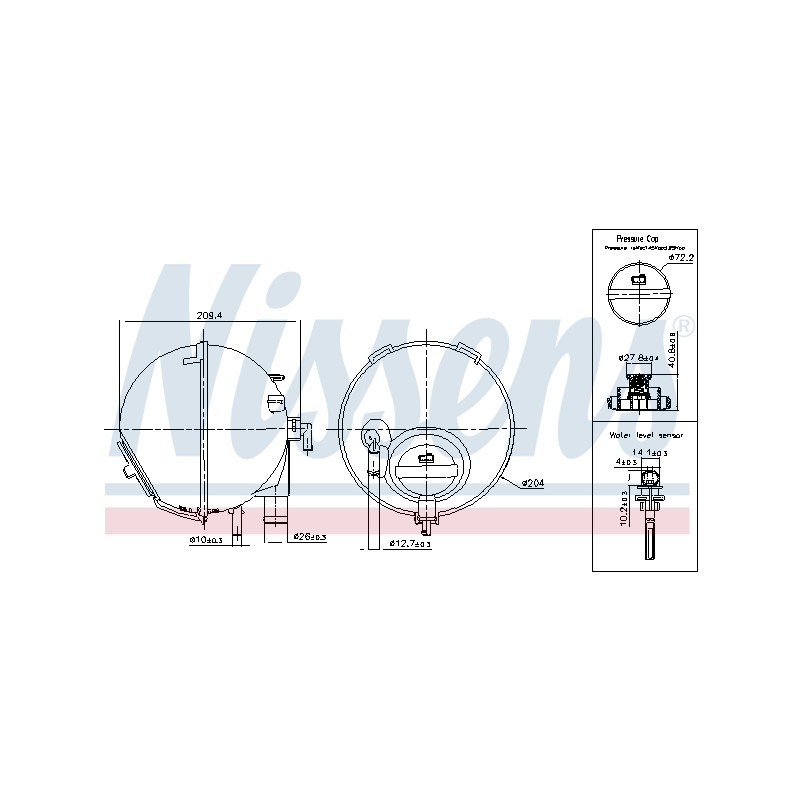 Vase d'Expansion Liquide de Refroidissement Pour MERCEDES Viano Vito