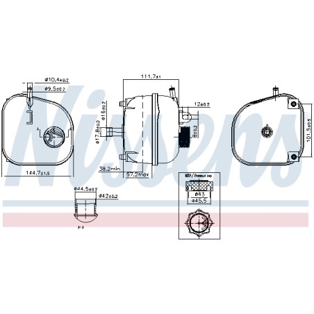 Vase d'Expansion Liquide de Refroidissement Pour Mini Mini