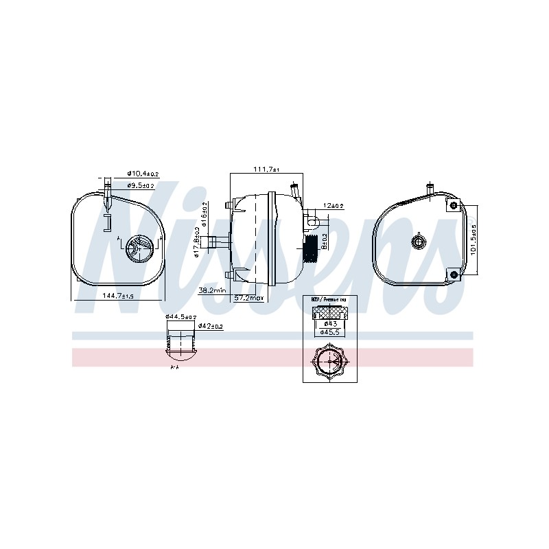 Vase d'Expansion Liquide de Refroidissement Pour Mini Mini