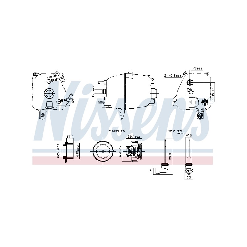 Vase d'Expansion Liquide de Refroidissement Pour Peugeot Fiat Citroën 1323Y3