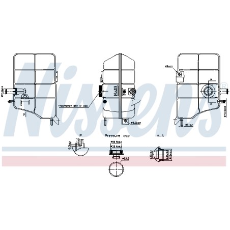 Vase d'Expansion Liquide de Refroidissement Pour Ford Ranger Mazda AB398K089AA