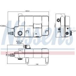 Vase d'Expansion Liquide de Refroidissement Pour Iveco Daily Citys IV 504359964