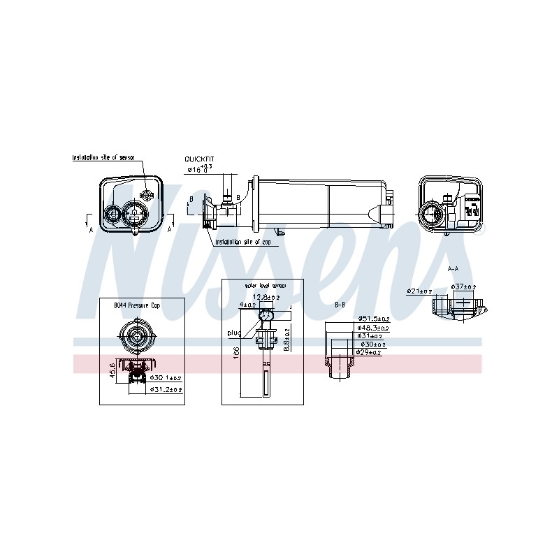 Vase d'Expansion Liquide de Refroidissement Pour BMW Série 3 E46 X5 7787040