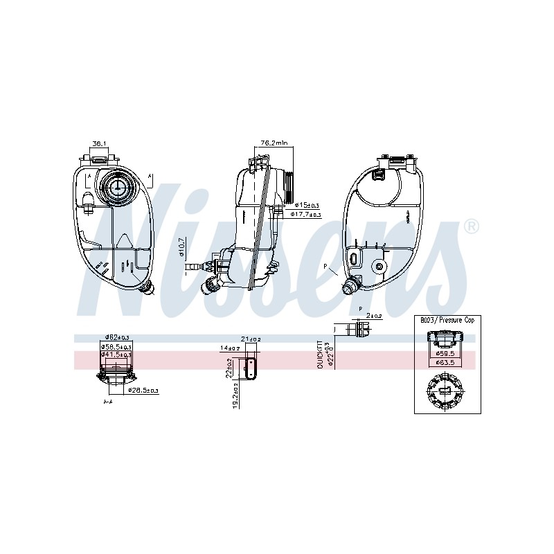 Vase d'Expansion Liquide de Refroidissement Pour MERCEDES CLA Classe A B GLA