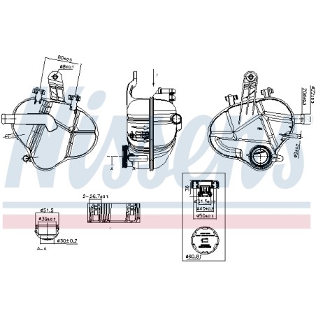 Vase d'Expansion Liquide de Refroidissement Pour Opel Corsa D Vauxhall