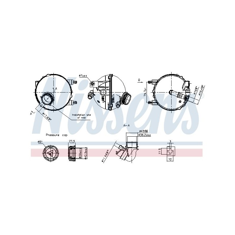 Vase d'Expansion Liquide de Refroidissement Pour Peugeot 3008 5008 Partner