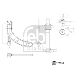 Bras De Suspension Avant Droit Pour VW Audi Seat Skoda 2Q0407152BS1 2Q0407152DS1