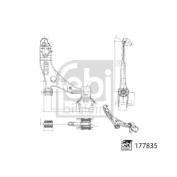 Bras De Suspension Avant Droit Pour Ford Tourneo Transit 1806882 1820026 1841630