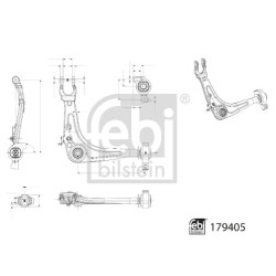 Bras De Suspension Avant Droit Pour Citroën C5 III C6 3521.S4 3521.S5