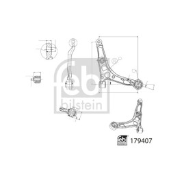 Bras De Suspension Avant Droit Pour Peugeot Opel Fiat Ducato Citroën 1612735580