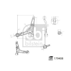 Bras De Suspension Avant Gauche Pour Peugeot Opel Fiat Citroën 1612735680